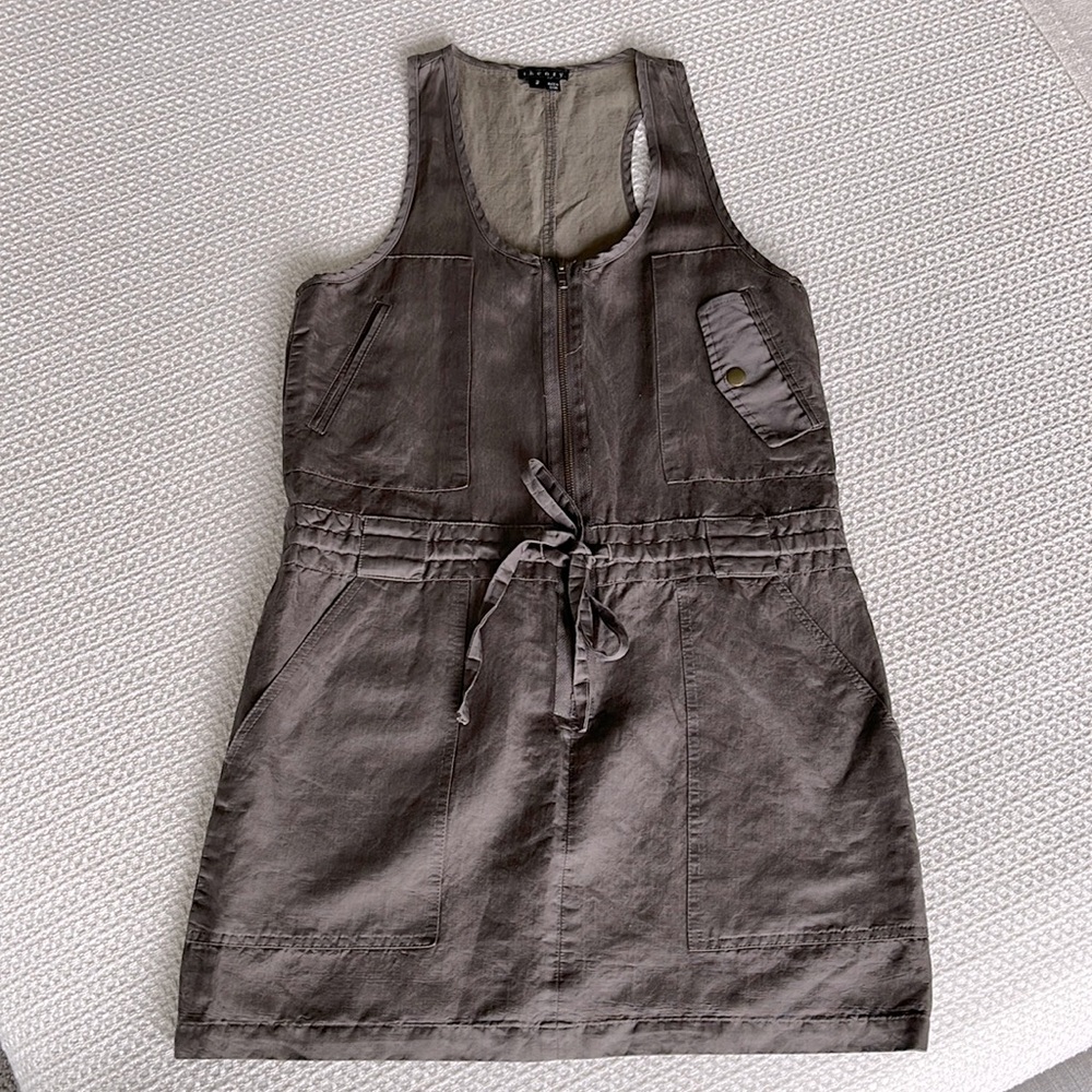 Theory sleeveless shift dress